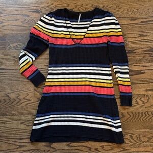 Free People Gidget Striped sweater dress- size small